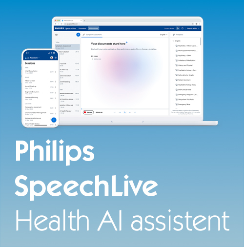 Philips SpeechLive Health AI-assistent
